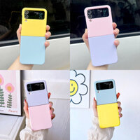Thời trang sáng tạo Vỏ phù hợp màu sắc cho Samsung Galaxy Z Flip 4 Flip 3 5G Vỏ bảo vệ chống sốc mờ siêu mỏng