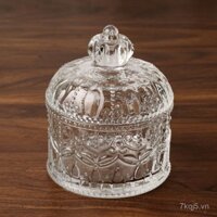 Thời trang TG1075-3.5 Lọ đường thủy tinh trong suốt, lọ kẹo cưới, hộp nến hương liệu, hộp lưu trữ đường hình khối