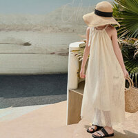 Thời Trang Trẻ Em Quần Áo Bé Gái Đầm Đi Biển Mùa Hè Phong Cách Mới