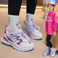 Thời Trang Trọng Lượng Nhẹ Bé Gái & Bé Trai Dây Rút Giày Lưới Thoáng Khí Trẻ Em Giày Thể Thao Thoải Mái Đế Mềm 3-18 Tuổi