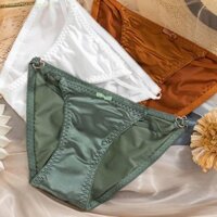 Thời TRANGCONNECT Tam Giác Thông, Quần Lót Satin Nữ Màu Trơn Thấp Tầng, Quần Lót Nhẹ Sang Trọng Gợi Cảm Eo Thấp Nữ Quần Đùi Du Lịch