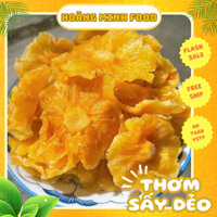 Thơm dứa sấy dẻo Hoàng Minh Food, Mứt thơm dứa hương vị tự nhiên, dẻo ngon, ít ngọt đặc sản Đà Lạt