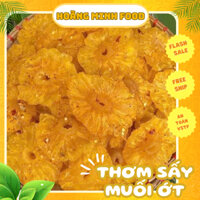 Thơm dứa sấy dẻo muối ớt Hoàng Minh Food, mứt thơm dứa đặc sản Đà Lạt  vị chua ngọt tự nhiên cay nhẹ thơm ngon