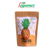 Thơm sấy dẻo ( Khóm hoa sấy ) nguyên chất không đường, ăn vặt giảm cân - Dried Pineapple no sugar added | Légumes Việt N