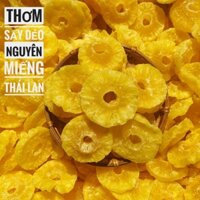 Thơm sấy dẻo nguyên miếng 500g - Mứt thơm khoanh sấy dẻo Thái Lan - Mứt tết - đồ ăn vặt