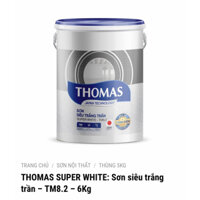 THOMAS SUPER WHITE: Sơn siêu trắng trần – TM8.2 – 6Kg