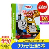 Thomas và bạn bè Thomas and Friends Fix và Mend entry-level tiếng Anh lớp ban đầu khi đọc tiếng Anh Reading Ladder Cấp truyện tranh 1 câu chuyện hình dung cuốn sách cho trẻ em 3-5 tuổi Đồ chơi giáo dục