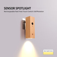 Thông Minh Cảm Biến Cơ Thể Con Người Đèn Đầu Giường Sạc USB Chiếu Đèn Chiếu Đèn 360 Từ Hành Lang Hút Cầu Thang Cảm Ứng Đèn Tường Led Nhỏ Cảm Biến Thông Minh Đèn Ngủ