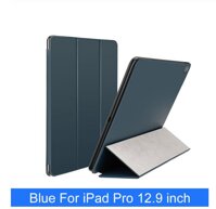 Thông Minh Folio Case Từ Tự Động Đứng Lên Ốp Lưng Có Thể Gấp Lại Cho iPad Pro 11/12. 9 Inch Vân Tay Chống iPad