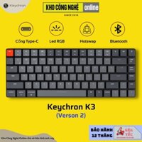THÔNG SỐ KĨ THUẬT: Bàn phím cơ Keychron K3 siêu mỏng hotswap (version 2)