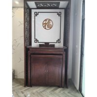 thông tin sản phẩm mẫu  bàn thờ đẹp gỗ gụ lào hàng đẹp, giá xưởng, hàng xịn, k rác Kích thước: Dài 175cm * Sâu 81cm * Ca