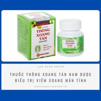 THÔNG XOANG TÁN NAM DƯỢC - ĐIỀU TRỊ VIÊM XOANG MÃN TÍNH