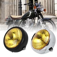 Thonglor Đèn pha tròn phía trước xe máy màu vàng cổ điển được sửa đổi phù hợp cho CG125 GN125