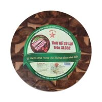Thớt Chặt Gỗ Tràm Sớ Lật Hình Tròn SLC32