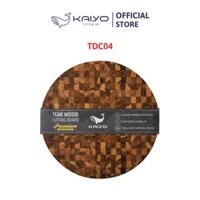 Thớt chặt tròn gỗ Teak 3,8x30cm