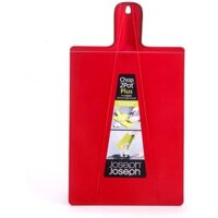 Thớt gấp gọn đa năng size lớn chống trơn trượt Joseph Joseph Chop 2Pot – Màu đỏ