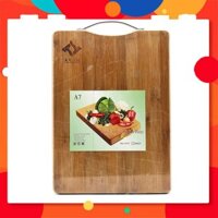 Thớt gỗ cao su tự nhiên hình chữ nhật mỏng