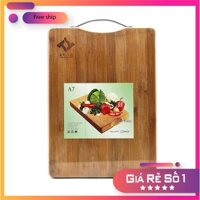 Thớt gỗ cao su tự nhiên hình chữ nhật mỏng