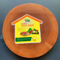 Thớt Gỗ Chặt 28cm Gỗ Xà Cừ Nguyên Khối Bền Đẹp TÍN NGHĨA