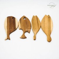 Thớt gỗ hình con cá, Thớt gỗ keo, Thớt gỗ trang trí