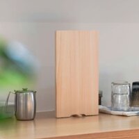 Thớt gỗ Hinoki có chân dựng. Thớt kháng khuẩn, không mùn