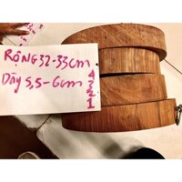 Thớt Gỗ Nghiến Dày 6.5cm - Nghiến Đẹp Lạng Sơn D33cm, Chất Lượng Uy Tín