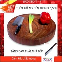 Thớt Gỗ Nghiến Đường Kính 40cm x 5,5cm