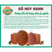 Thớt Gỗ Nghiến Lào có đai inox bền đẹp, không gây hại cho sức khoẻ