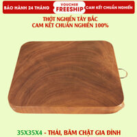 Thớt gỗ nghiến Tây Bắc Tròn vuông Full size thớt gỗ tròn để băm chặt đồ ăn. Cam kết không nứt, không mủn, đổ nảy cao