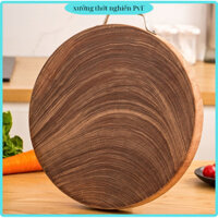 Thớt gỗ Nghiến  tròn Dk28cm dày 2cm