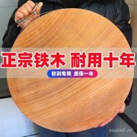 Thớt gỗ sắt nhập khẩu, thớt gỗ nguyên khối, thớt gia đình chống nấm mốc, thớt gỗ sắt cũ, thớt tròn bằng gỗ nguyên khối