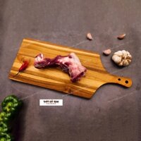 Thớt Gỗ Teak Cao Cấp - Cắt Thái, Trang Trí - 50x20x1,4cm - CNTC03