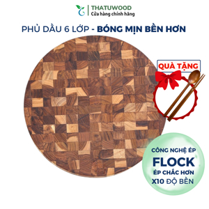 Thớt gỗ teak KATANA loại mỏng TKT01