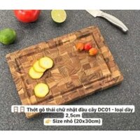 Thớt Gỗ Teak KATANA Tiện Dụng An Toàn Thực Phẩm Hình Chữ Nhật
