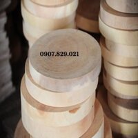 Thớt Gỗ Tròn Sọ Khỉ (Xà Cừ) Dùng Chặt Xương, Băm Thịt Loại DÀY 6.5cm, 9cm