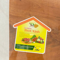 Thớt Gỗ vuông 22cm Gỗ Xà Cừ Nguyên Khối Bền Đẹp thương hiệu TÍN NGHĨA PHÁT