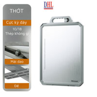 Thớt hai mặt kháng khuẩn inox 304 cao cấp, nhựa lúa mạch Mitomo MT-304PP Hàng chính hãng