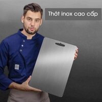 Thớt inox 304 cao cấp, kháng khuẩn an toàn, chống nấm mốc loại to