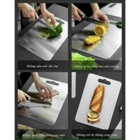 THỚT INOX 304 CAO CẤP SIZE LỚN Kháng Khuẩn Cường Lực- Vệ Sinh Dễ Dàng- Rã Đông Nhanh - Chống Ẩm Mốc