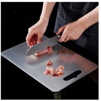 Thớt inox 304 cường lực kháng khuẩn vệ sinh dễ dàng không mùn cưa không xước dăm Hàng chuẩn giá gốc