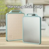 Thớt kháng khuẩn 2 mặt, mặt trước inox 304, mặt sau nhựa PP kháng khuẩn chống tràn