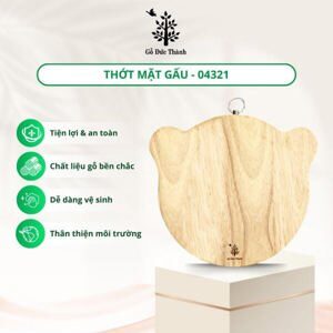 Thớt mặt gấu Gỗ Đức Thành 04321