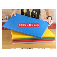 Thớt Nhựa Công Nghiệp Chữ Nhật [ Kích Thước: 30cm x 40cm x 2cm ]