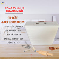 Thớt nhựa dày 10cm,KT 40x50x10cm, chuyên băm chặt, hàng việt nam chất liệu PE cao cấp