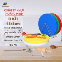 Thớt nhựa KT 45x5cm, khách sạn / thớt nhựa công nghiệp thớt tròn 45cm dày 5cm