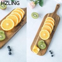 Thớt Phô Mai Bằng Gỗ HZLING, Dụng Cụ Nhà Bếp Thớt Gỗ, Dày Chống Mờ Có Tay Cầm Khối Thớt Gỗ Chắc Chắn Hộ Gia Đình