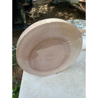 thớt tròn sạch gỗ xà cừ size 34cm thương hiệu tín nghĩa phát