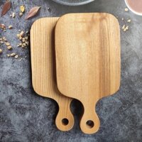 Thớt/Khay Gỗ Tần Bì Nguyên Khối,Thái Thịt Rau, Phụ Kiện Chụp Ảnh Có Tay Cầm, Thớt Gỗ Tự Nhiên An Toàn