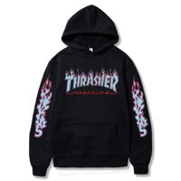 Thrasher Áo Hoodie Dáng Rộng Thời Trang Đường Phố Cá Tính Cho Nam Nữ