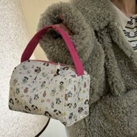 Three-Dimensional3.8Large Capacity Makeup Bag for Women, Portable Toiletry Bag with Texture, Super Cute for Autumn and Winter][Handbag Collection New Style